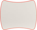 Flash Furniture 21.875''W x 26.625''L Rectangular Red Plastic Height Adjustable Activity Table with Grey Top