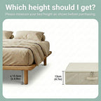 iwill CREATE PRO Breathable Fabric Under Bed Storage Box, Foldable, 70x40x12cm with Zipper Dust Cover, Pack of 3
