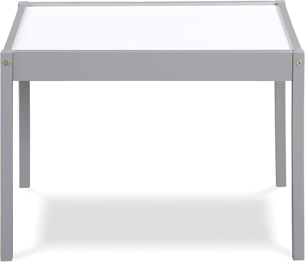 3 Pcs Dry Erase Table Two Chair Set, Gray