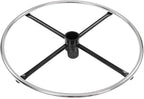 BOLISS Enlarged Office Drafting Chair Foot Ring, for Home and Office Chairs, 250lb Weight Capacity - Plated