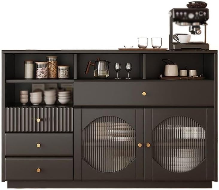 Entryway Cabinet Fashion High-Grade Solid Wood Dining Sideboard Storage Cabinet Simple Kitchen Tea Restaurant Storage Cabinet Sideboard Storage Cabinet