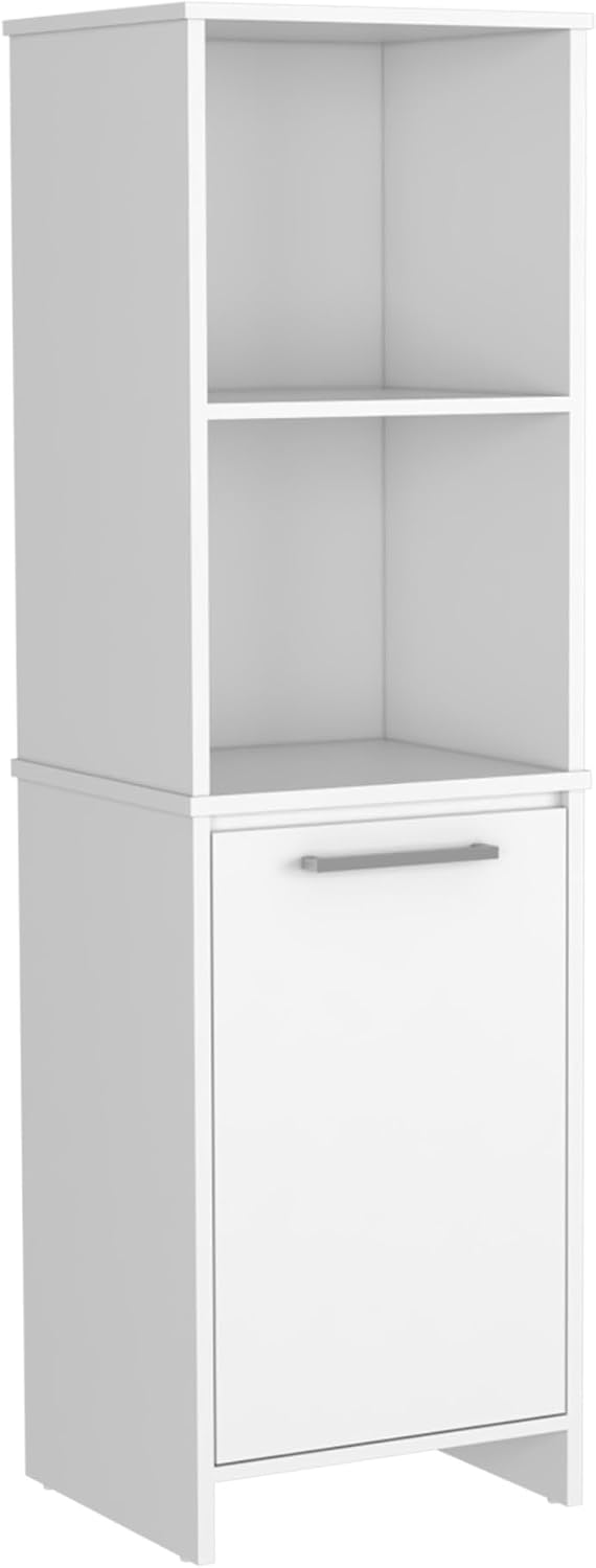 Farmhouse Kitchen Pantry Feery, Single Door Cabinet, Interior and External Shelves,for Kitchen Home
