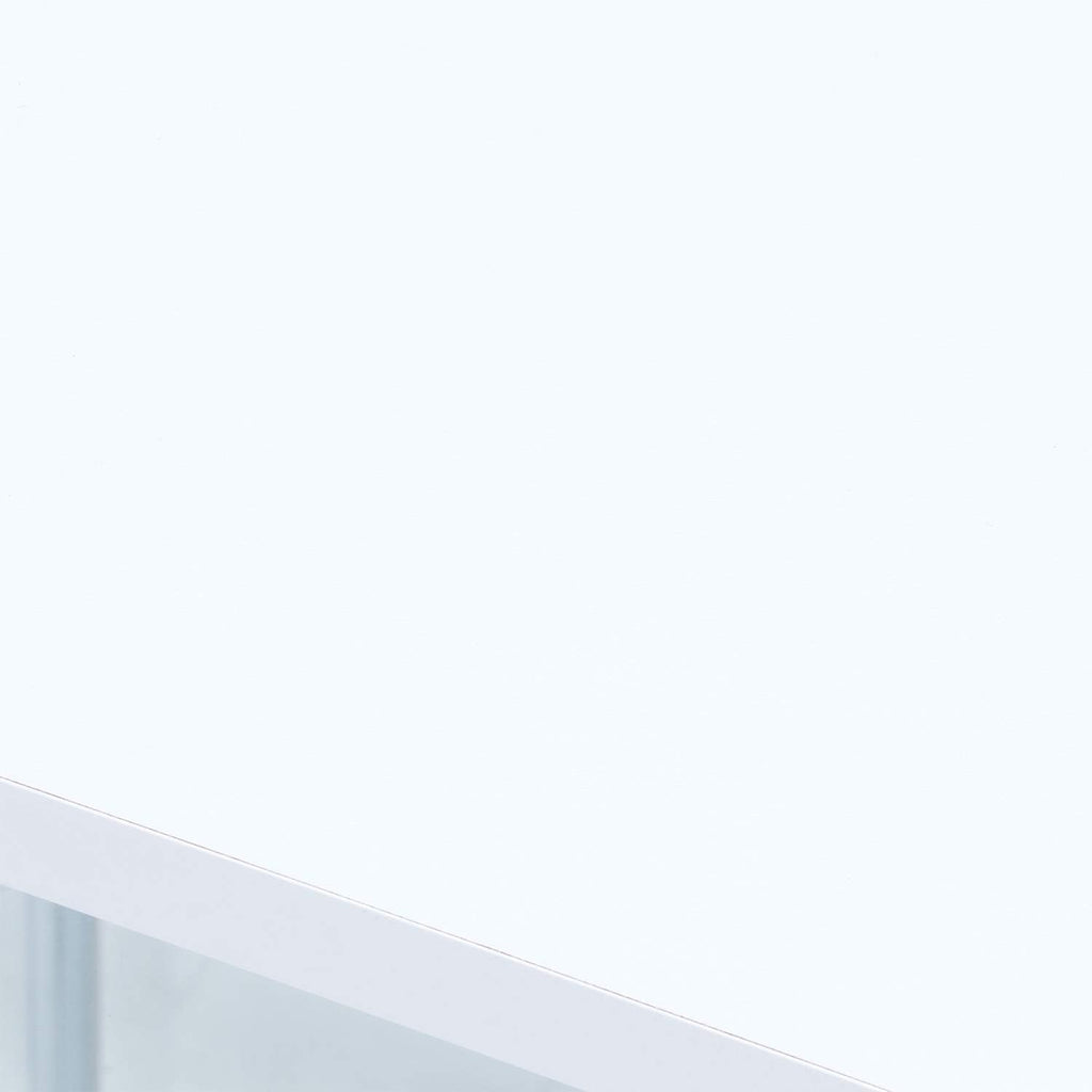 Fuji Boeki 97300 Collection Case, Figure Case, 3 Tiers, Width 16.7 x Depth 14.4 x Height 33.9 inches (42.5 x 36.5 x 86 cm), White, Tempered Glass, Full Glass, Assembly Required