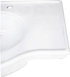 Fauceture VPB1378B Imperial 37" x 22" Ceramic Console Sink Basin, White