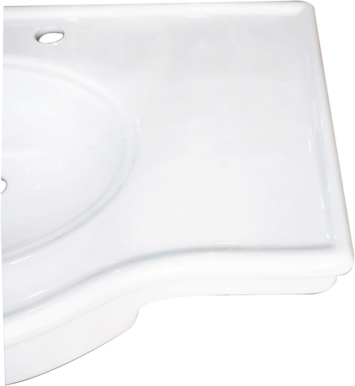 Fauceture VPB1378B Imperial 37" x 22" Ceramic Console Sink Basin, White