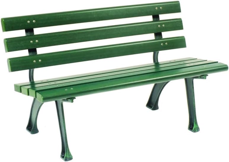 Recycled Plastic Bench - Green - 48 x 23 x 28 in. - Durable Design