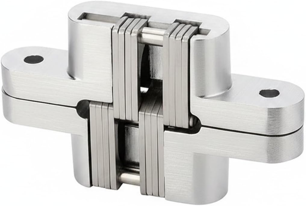 Aluminum Alloy Bi-Fold Door Track and Wheel Kit, Top Mount Hardware for Closet Doors and Room Dividers, Silver Finish