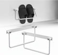 Foldable RV Shoe Rack, 13INCH Aluminum Wall-Mounted Camping Shoe Organizer, 90° Foldable Design for Space Saving, Easy Install Shoe Holder for RV, Camper, Tiny House, Apartment