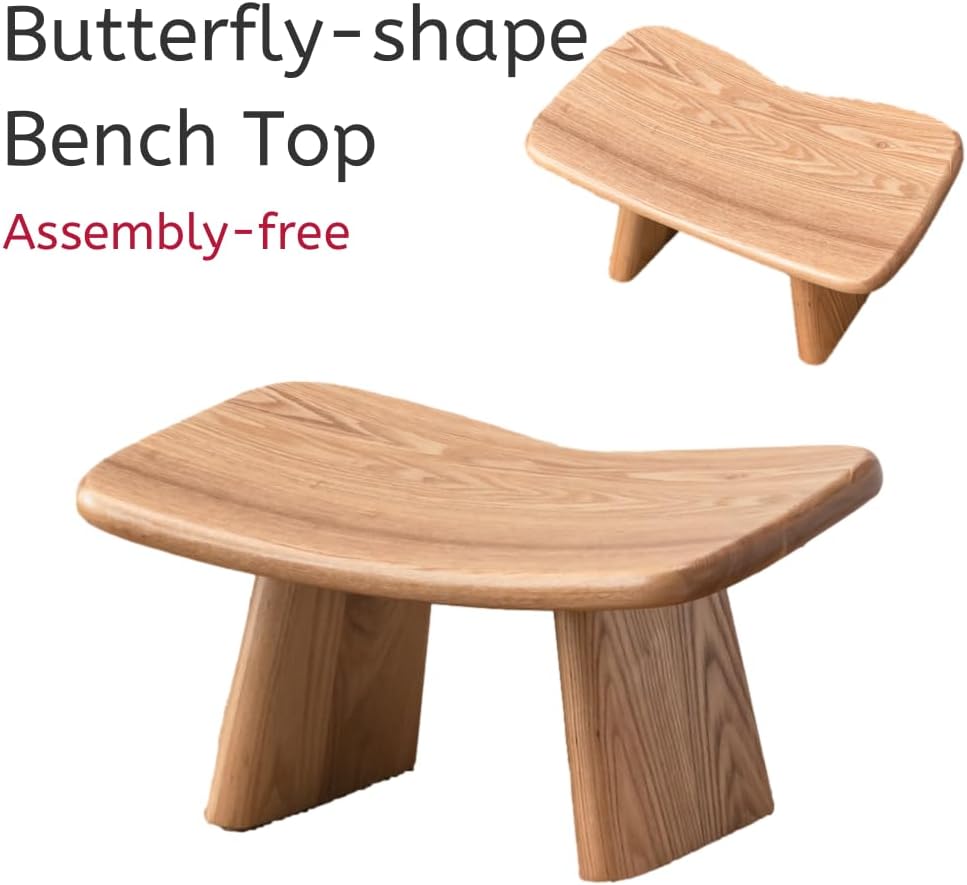 Butterfly Meditation Bench,No Assembly Required Prana Yoga Meditation Stool,Wooden Kneeling Ergonomic Seiza Seat,Seiza Prayer Bench