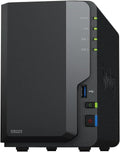 Synology DS223 Home & Office Backup Hub - Centralize Files, Protect Data & Monitor Property (2-Bay Diskless NAS)