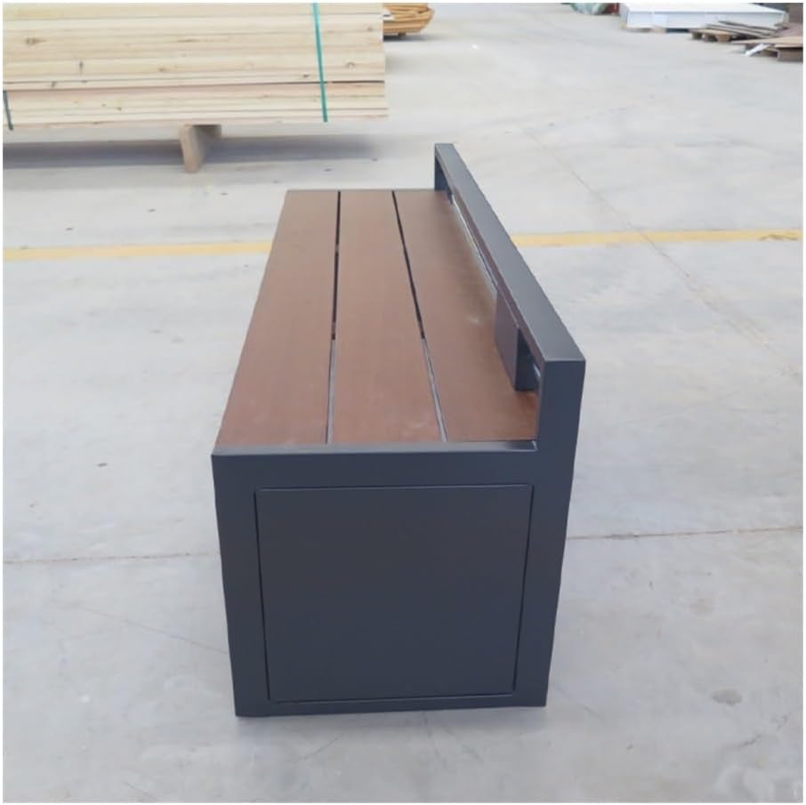 Patio Benches Modern Metal Park Chair - Waterproof Commercial Outdoor Seating