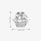 820 PCS Clear Fake Ice,0.43x0.55 Inch,1.1 lbs Acrylic Crystal Gemstones for Decoration, Photography, Vase Filling, and Parties,Non-Toxic and Reusable