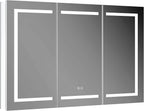 Blossom 48 Inch LED Medicine Cabinet - Large Bathroom Mirror with Storage & Lights, Anti-Fog, CRI 90+ Studio Glow, Anodized Aluminum, Recessed Vanity Cabinet, Modern Bathroom Storage Luxury