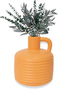 Annex Large Ceramic Handmade Bud Vase, Perfect for Pampas Grass, Book Vase for Flowers, Boho Room Decor for Home, Table, Shelf, Floor, Centerpiece or Book Display