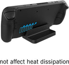 Stand Base Compatible with Valve Steam Deck Console Accessories for Nintendo Switch Handheld Video Game PC Gaming Holder Stand - Black