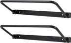 Foldable RV Shoe Rack, Space Saving Aluminum Alloy Wall Mounted Shoe Organizer Hanger with Screws, Storage Shelf for RV Travel Trailer Yacht (Black)