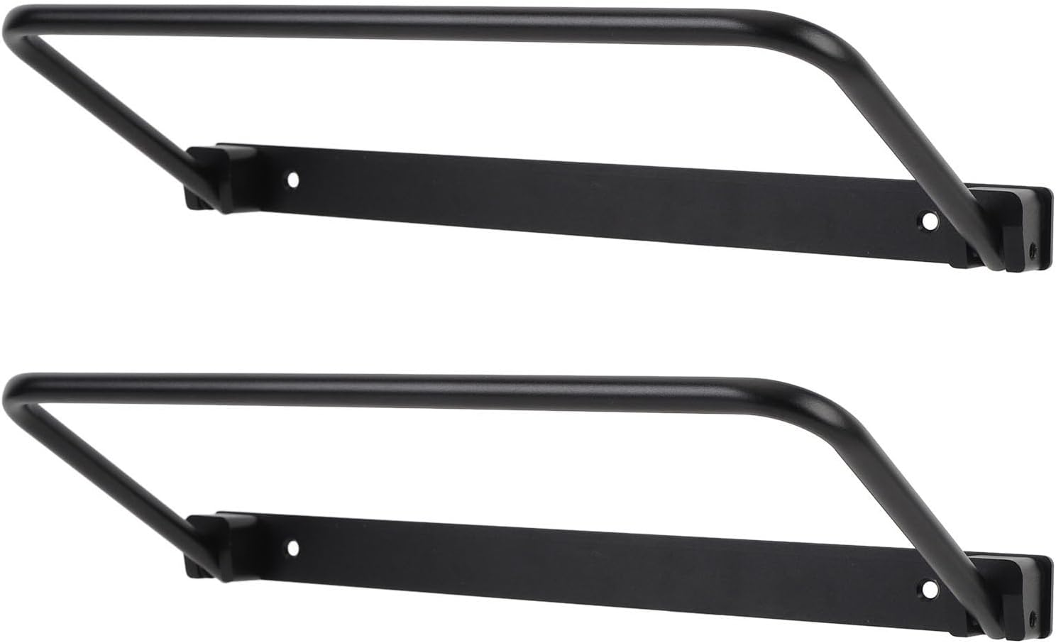 Foldable RV Shoe Rack, Space Saving Aluminum Alloy Wall Mounted Shoe Organizer Hanger with Screws, Storage Shelf for RV Travel Trailer Yacht (Black)