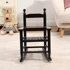Durable ESP Children's Oak Rocking Chair, Indoor Outdoor Dual Use Toddler Rocker, Sturdy Safe Smooth Curved Design, Weather Resistant for Bedroom, Garden, Patio, Backyard and Balcony