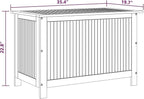 Casafoyer Garden Storage Box 35.4"x19.7"x41.7" Solid Acacia Wood-Rustic Outdoor/Indoor Storage Bench with Ample Space-Durable & Waterproof.