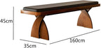 Modern Wooden Long Bench at The Foot of The Bed in The Bedroom Dressing Room or Home Use Leather Shoe Changing Entryway(Large)