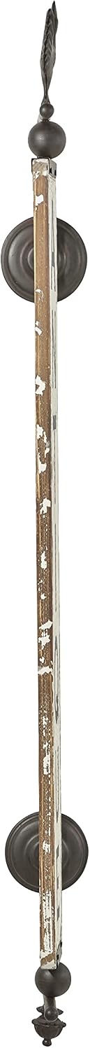 Deco 79 Wall Decor, 4" L x 8" W x 40" H, White