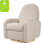 Babyletto Nami Power Recliner Glider Chair, Performance Beach Eco-Weave | GREENGUARD Gold & CertiPUR-US Certified Electronic Nursery Recliner w/ USB Ports - 270° Swivel - Water & Stain Repellent