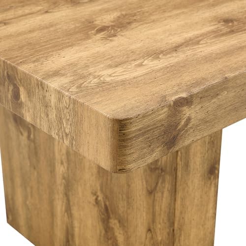 Ebullient 79" Farmhouse Dining Table for 6-10, Rustic Wooden Kitchen Table with Thick Tabletop, Heavy Duty Large Rectangular Dining Table for Dining Room & Kitchen