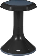 Learniture Backless Active Learning Stool for Office Desks and Classrooms, Active Learning Wobble Chair with Rocking Motion, 18"H, Black