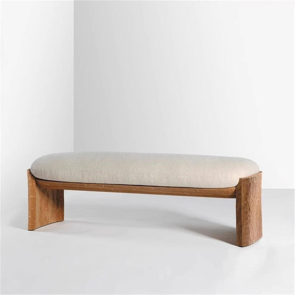 Modern Modern Simple Hotel Bedroom Bedside Stool Cloakroom Shoe Living Room Wooden Leisure Bench Entryway(120 * 45 * 45cm)