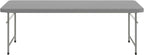 Flash Furniture Paige 4.93' Classroom Activity Table for School and Home, Heavy-Duty Rectangular Plastic Activity Table for Kids, Granite Gray