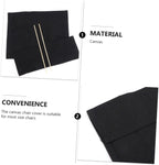 BESPORTBLE 1Set Replacement Cover Canvas, Black Casual Directors Chair Cover Kit Replacement Canvas Seat and Back with Wood Stick for Home Director Chair
