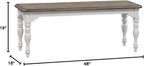 Liberty Furniture Industries Magnolia Manor Dining Bench (RTA), Antique White