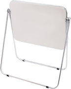 Foldable Side Table 27 Inch - Clear Tea Tinted Portable Desk｜Space-Saving Nesting Table w/Dual-Axle Joint｜Bedside End Table for Small Apartments & Home Office (NO-Transparency White)