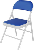 Folding PU Upholstered Chair with Sturdy Metal Frame for Office and Dining Comfortable and Durable