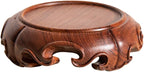 GOLDY&WENDY Vintage Rosewood Round Pedestal Riser Ornament Crafts Home Furniture Rustic Stand Base