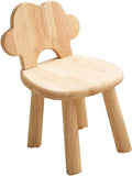 Stepping Foot Stool Nonslip Ottoman Wooden Stool Backrest Lightweight Bedside Craftsmanship Shoe Change Stool Suitable for Kids Room Home