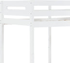 White Twin,Twin Bunk Bed with Ladder