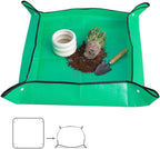 Thickened Waterproof Reusable Garden Mat, 20"X20" Plant Repotting Pad for Soil Changing, Indoor Outdoor Planting, Mess-Free Transplanting Tray, Gardening Gifts for Plant Lovers