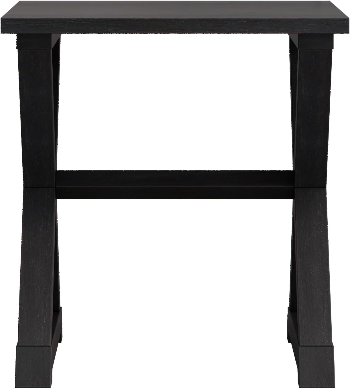 End Side Table, Modern Simplistic End Table, Night Stand, Open Shelf Design X-Legs Nightstand, Criss-Crossed Bedside Table for Living Room Bedroom