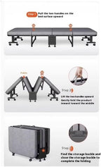 Camping Bed Foldable Bed Suitable for Indoor Bedrooms, Living Rooms, and Outdoor Folding Bed(Medium)
