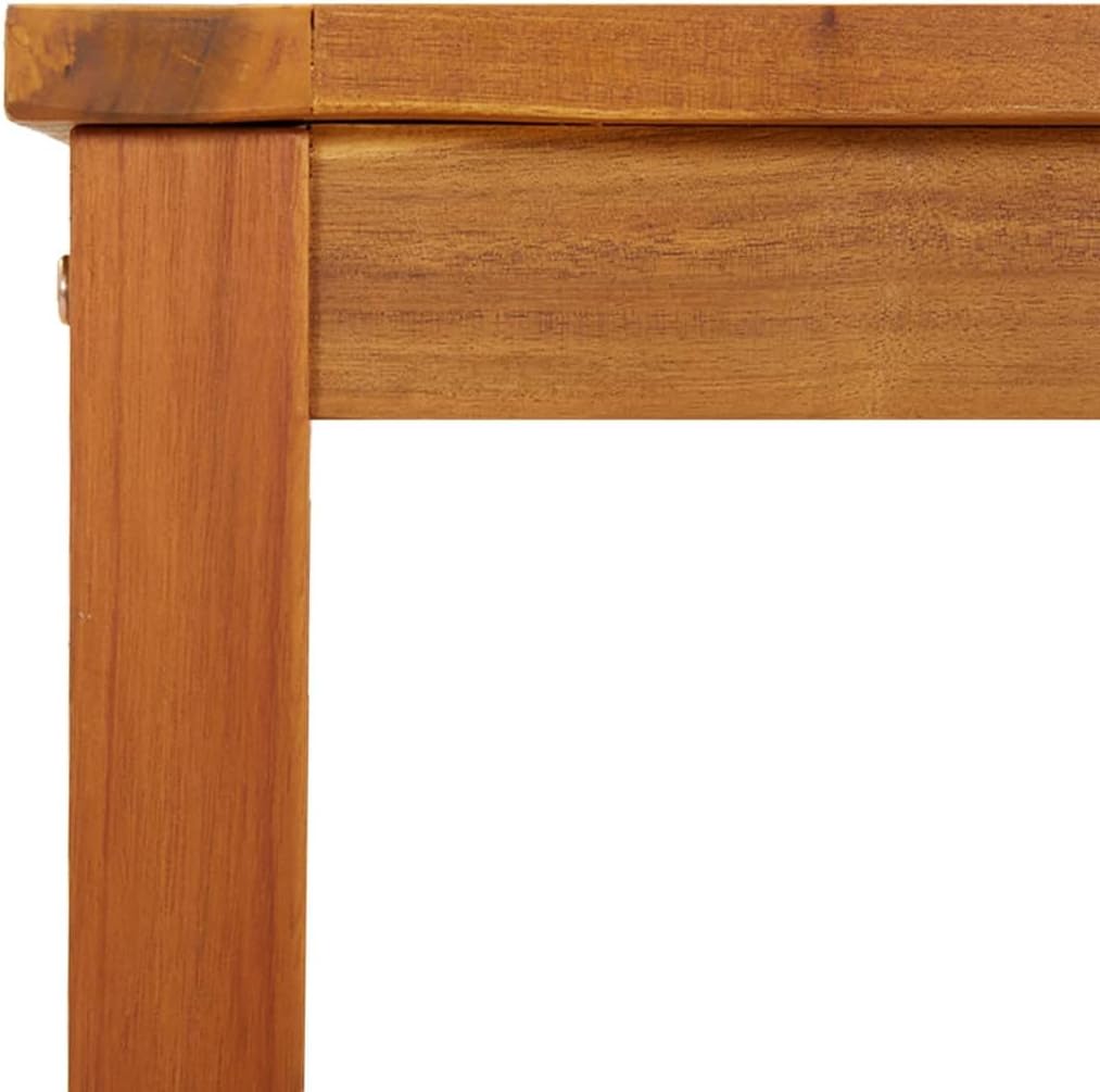 Garden Bench Natural Wood Solid Acacia Wood Medium Durable,Sturdy Solid Acacia Wood Garden Bench with Rustic Charm for Outdoor & Indoor Use Patio Furniture
