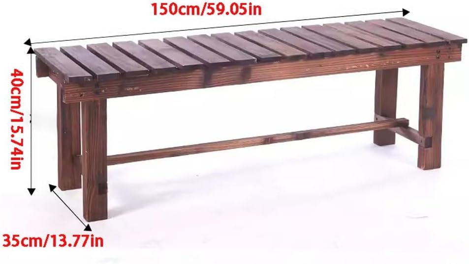 Patio Benches for Outdoors Park Chair Bench Garden Outdoor Balcony Solid Wood Wooden Garden Benches for Outdoors