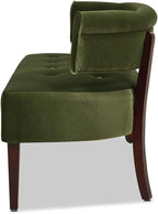 Jennifer Taylor Home Jared Roll Arm Upholstered Tufted Entryway Bench with Back Settee