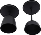 Modern Round Side Table Set of 2, 11 Inch End Table Set, Nesting Round Tables, Round Coffee Table, Minimalist Accent Tables for for The Living Room, Bedroom, Balcony (Matte Black)