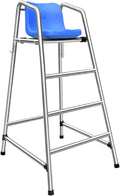 Outdoor Life Guard Chair for Patio Beach Water Park, Tall Pool Deck Lifeguard Chairs for Kids/Adults, Heavy Duty Stainless Steel Elevated Lifeguard Chair, Loads 660lbs(3 Steps - H 150cm/59inch)