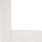 Linon Harris White Solid Pine Backless Nook with Interior Storage