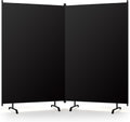 Room Divider Panel, Siebwin 2 Panel Folding Privacy Screens with Wider Feet, 8 Ft Portable Room Partition for Room Separator, Room Divider Screen Partition Room Dividers Freestanding