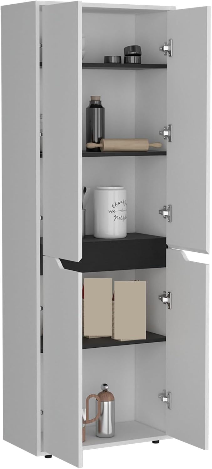Storage Cabinet Kitchen Pantry Sideboard with Four Doors and and Five Interior Shelves,for Kitchen Home