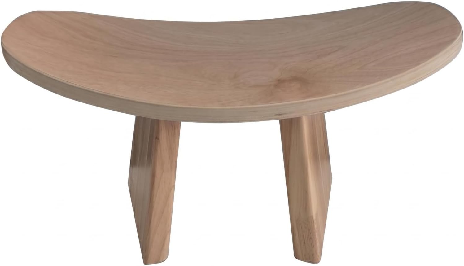 Mindful Kneeling Stool Curved Top Wooden Kneeling Bench Compact Home Seating, Brown, Small 42 21 16 CM
