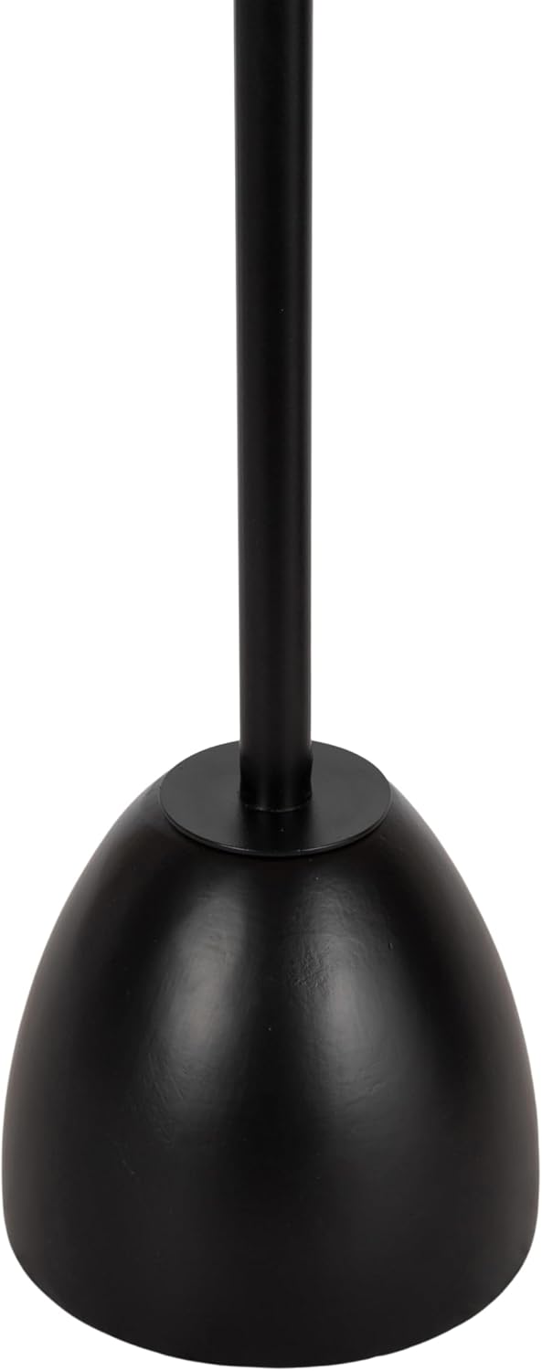 Kate and Laurel Acari Modern Pedestal Drink Table, 10 x 10 x 22, Clear Acrylic and Black, Decorative End Table with Scalloped Acrylic Tabletop for Use as Small Plant Stand or Cute Living Room Accent